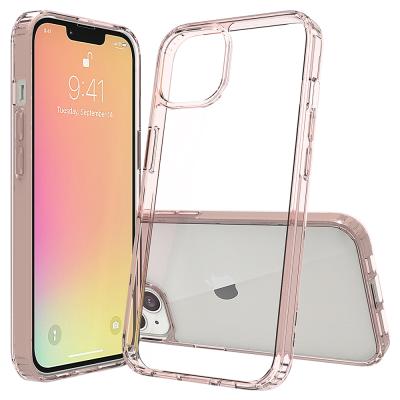 China Shockproof Crystal PC TPU Cell Phone Case For iPhone 13 Mini Clear TPU Back Cover Case For iPhone 13 Pro Max for sale