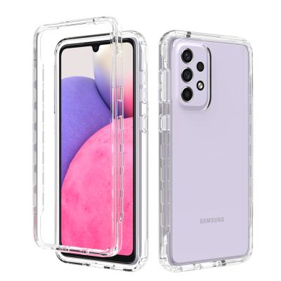 China Shockproof For Sam Galaxy A33 5G Case Gradient Color TPU 360 PC Cell Phone Shockproof Case For Sam A33 5G for sale