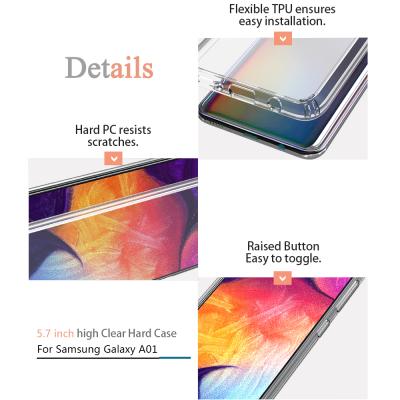 China Shockproof SPACE For Samsung A50 Clear Clear Tpu+PC Crystal Phone Case For Galaxy A50 A70 Back Cover for sale