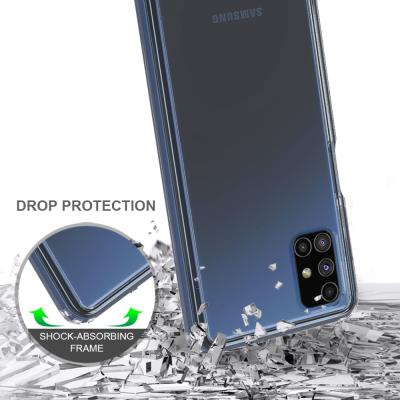 China Shockproof For Samsung Galaxy M51 M31 Clear TPU + PC Crystal Hard Back Shockproof Phone Case for sale