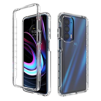 China Armor Resistant Clear Shockproof Hybrid Shockproof PC Defender Impact Back Case For Moto Edge 5G 2021 TPU Full Body Bumper Cover for sale