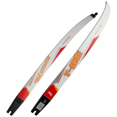 China Durable 60Lbs Fiberglass White Epoxy Lamination Recurve Bow Limbs ILF Limb for sale