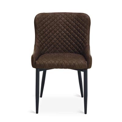 China Modern Made In China Popular Design Upholstered Dining Chairs With Metal Legs for sale