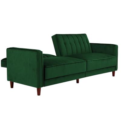 China Cheap Folding Extended Velvet Sofa Bed 3 Seat Loveseats For Living Room For Wholesales for sale