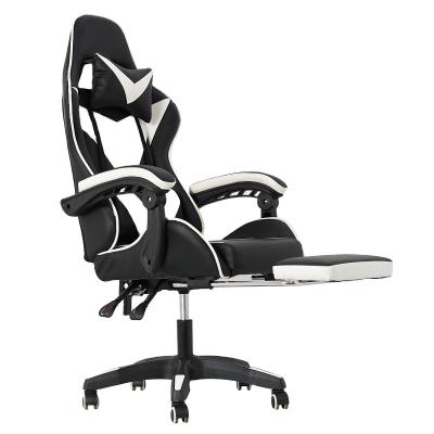 China Cooling Swivel Cheap Gamer Gamer Ergonomic Cooling Office Chair With Footrest Adjustable Back Recliner for sale