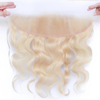 China Body Wave 613 Lace Headband, Raw Blonde Hair Headband, 613 Body Wave 613 Lace Headband Blonde 13By 6 Frontal Headbands for sale