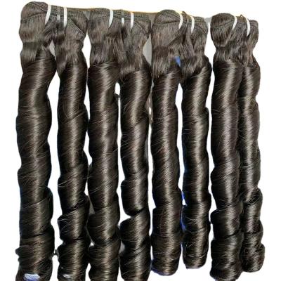 China FUMI Double Drawn Raw Vietnamese Hair, Double Bone Straight Drawn, Vietnamese Hair Indian Double Drawn Magic Curl for sale