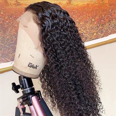 China Natural Mongolian Kinky Curly Kinky Curly Wig 10A HD Raw Full Lace Hair Half Wig, Lace Up Brazilian Kinky Curly Human Wigs 26