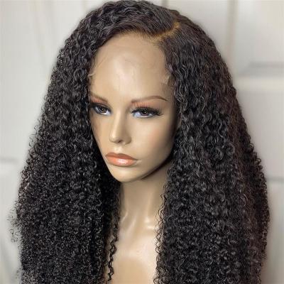 China Cheap Curly Cambodian Curly Yaki Lace Wig, Curly Yaki Wigs For Black Women, Premium Quality Curly Mognolia Curls Hair Lace Wigs for sale