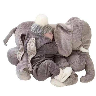 China Custom Stuffed Plush Toys Unstuffed Animal Skin Toy Cute Doll Elephant Soft Appeasin Kawaii 60cm Elephant Kids Sit Children Gifts for sale