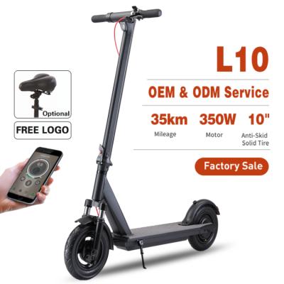 China High quality unisex E 10 inch powerful scooter 350w fast adult electric folding scooter for sale for sale