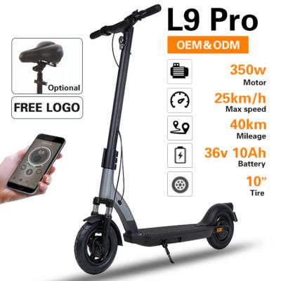 China Unisex 350w 10 Fold Inch 36v Fast Kick Scooter Custom Electric Scooters Powerful Adult for sale