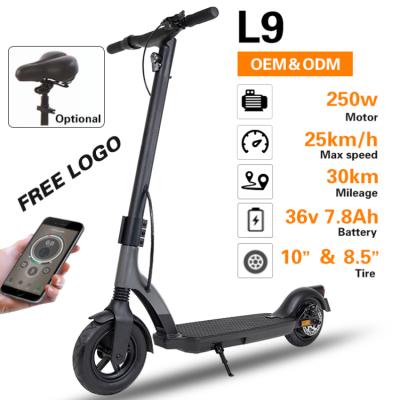 China 10 Inch 36v 250w Electric Scooter Unisex Foldable Electric Scooter Escooter Adult Trotinet Spin for sale