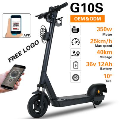 China 350w Unisex Lightweight Folding Mobility Pizza Food Wholesale Long Range Electric Scooter Delivery for sale