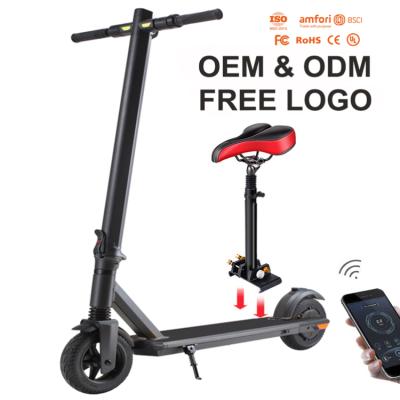 China Dual Motor 350w Two Wheel Off Road Unisex Skateboard Electric Folding Kick Scooters For Adults for sale