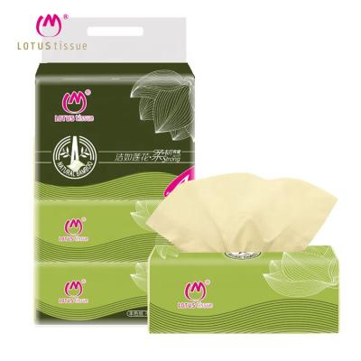 China Free sample OEM/ODM 4ply Eco-friendly soft comfortable bamboo pulp coreless custom printed facial tissue for sale