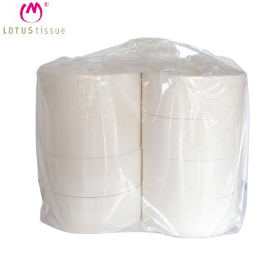 China High Quality Comfortable Soft Eco-friendly Virgin Pulp Bathroom Towel 2 Ply 300 Yard Hand WC Jumbo Roll Paper Towel for sale