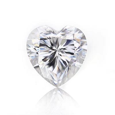 China Wholesale Moissanite Jewelry Diamond 1ct Heart Shaped For Rings Ear Studs for sale