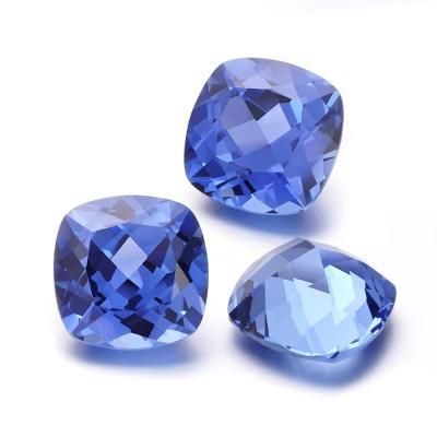 China Lab Grown Royal Blue Sapphire Cushion Cut Oval Pear Shape For Making Jewelry for sale