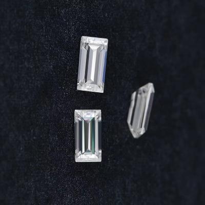 中国 Flawless Melee Moissanite Baguette Cut Loose D Color Vvs1 Moissanite Diamond 販売のため