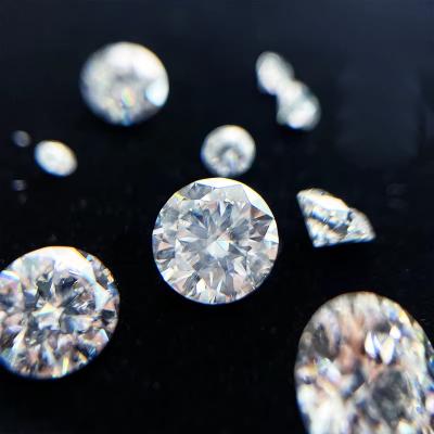 China 5mm-20mm VVS1 White Round Cut Loose Moissanite Stone Heat Treated for Stud Earrings for sale