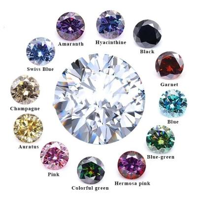 China Round Vvs Loose Moissanite Customizable Shape and Size Color Moissanite for sale