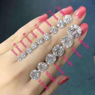 China Brilhantes Moissanite Diamante Coração Princesa Asscher Travesseiro Redondo Brilhante Corte Charles VVS Pedra preciosa solta à venda