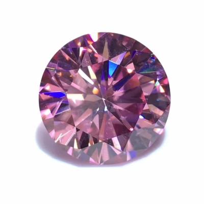 China Wholesale lab created white yellow red pink black blue diamond round brilliant cut loose moissanite for Jewelry for sale