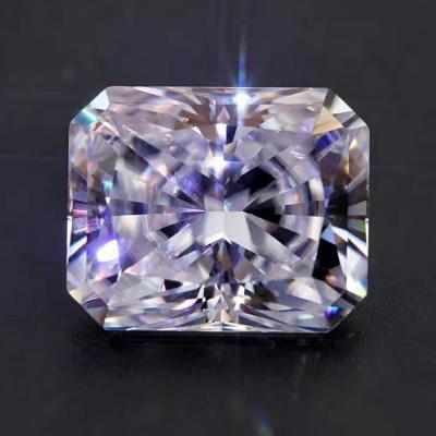 China Vivid Yellow Moissanite Gem Radiant Cut GRA VVS Loose Mosanite Diamond moissanite emerald cut moissanite and gold ring for sale