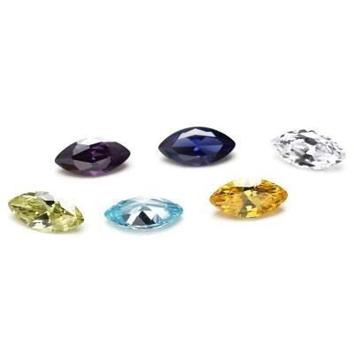 China 30 Colors CZ Stones Marquise Cut 3x1.5mm Synthetic Cubic Zirconia for Jewelry Making for sale