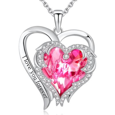 China 0.9x1.18in 0.22oz van de de Tegenhangerhalsband van het Liefdehart SGS In Crystal Heart Pendant Te koop