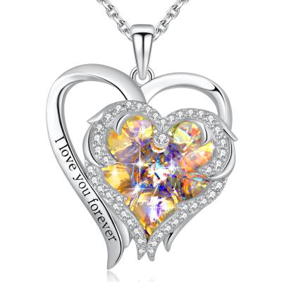 China Herz des Valentinsgruß-925 formte 6.23g 1.18in Sterling Silver Heart Pendant Necklace SGS zu verkaufen