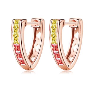 China 1.35cm Hoop Sterling Silver Jewelry Earrings for sale