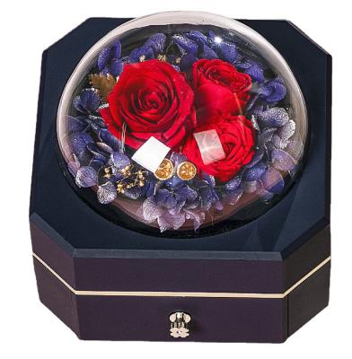 China Soem bereitete Geschenkbox-Plastik 115×115×110mm des Schmuck-0.406kg auf zu verkaufen