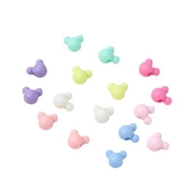 China DIY Acrylic Different Colors Different Diameter Mickey Head Shaped DIY Beads Accessories For Bracelet And Hair for sale