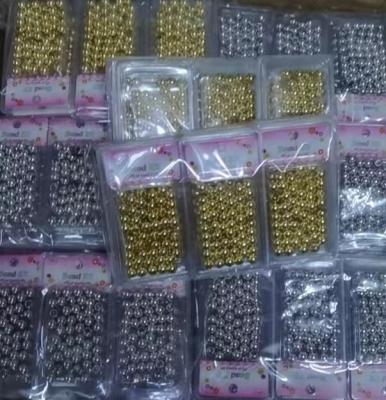 China Wholesale African Silver and Gold CCB Hip Hop Beads For Necklace Bracelets Hair Accessories for sale