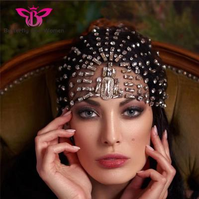 China Bridal Bohemian Rhinestones Crystal Forehead Head Chain Jewelry Wholesale Charm Drop Hip Hop Wedding Party Vintage for sale