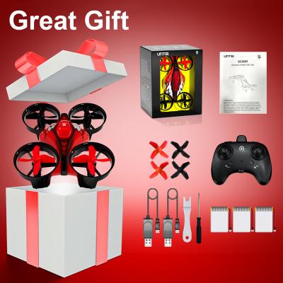 China UNTEI Headless Mode 2 in 1 Mini Drone for Kids Remote Control Drone with Land Mode or Fly Mode Toys Gifts for Kids - Red for sale