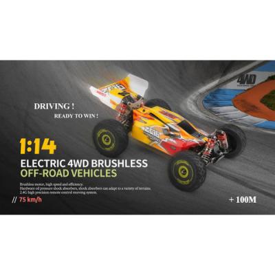 China Obstacle Avoidance OEM 144010 1/14 Buggy 4WD RC Car High Speed ​​2.4G Racing RC Car Vehicle Brushless Motor 75km for sale