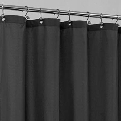 China Modern Waterproof Fabric Shower Curtain Liner With 3 Magnets - Hotel Quality Soft Black Shower Curtain, for sale