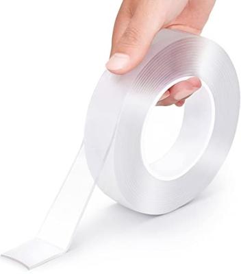 China Heavy Duty Waterproof Double Sided Tape, Universal Removable Mounting Adhesive Tape Grip, Reusable Strong Sticky Wall Tape Strips Transpa for sale