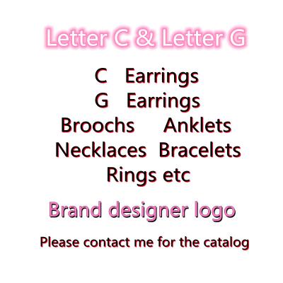 China TRENDY Fashion Brand Designer Popular Famous Letter Crystal Rhinestone cc Circle Stud Earrings For Women for sale