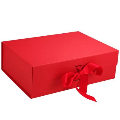 China Recyclable Folding Gift Boxes Happy Birthday Cardboard Folding Packaging Storage Box for sale