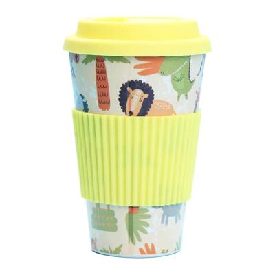 China Eco-Friendly Bamboo Mugs And Kids Viable Sublimation Design Cartoon Fiber Cups With Heater For Office Home Hotel Camping for sale