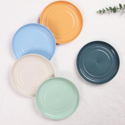 China Sustainable Kids Printed Plastic Dish Plastic Decorative Plates for sale