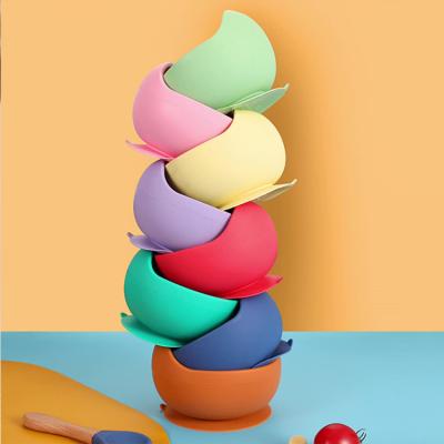 China Sustainable Silicone Baby Bowl And Spoon Ear Cups Making for sale