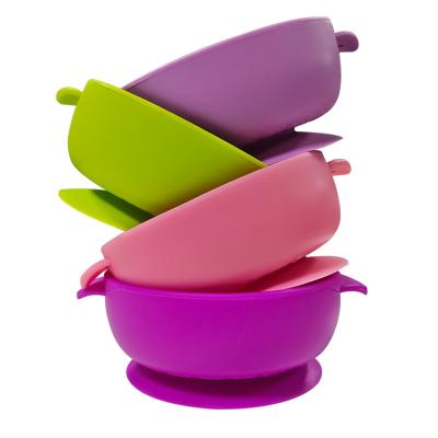 China Sustainable Microwave Silicon Bowl Mold Heat Resistant Silicone Bowl And Spoon for sale