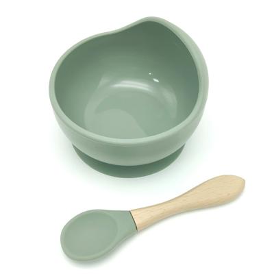 China Sustainable Hot Heat Resistant Round Suction Silicone Lunch Bowl 2022 for sale