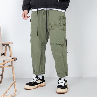 China Free Sample Anti-Wrinkle Mens Multi-pocket Hip Pop Pants Male Casual Cargo Pants Men Streetwear Sweatpants New Fashion Cargo Pants for sale