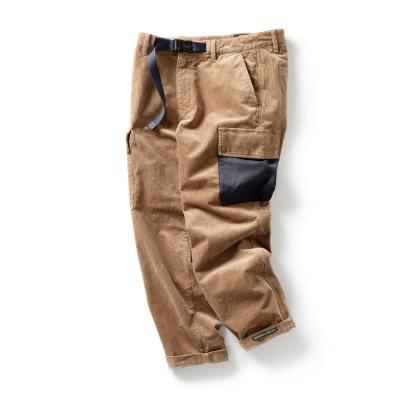 China Viable Designs Mens Wide Leg Pants 2022 Canvas Cargo Corduroy Track Waterproof Pants For Men Vintage Cargo Pants for sale